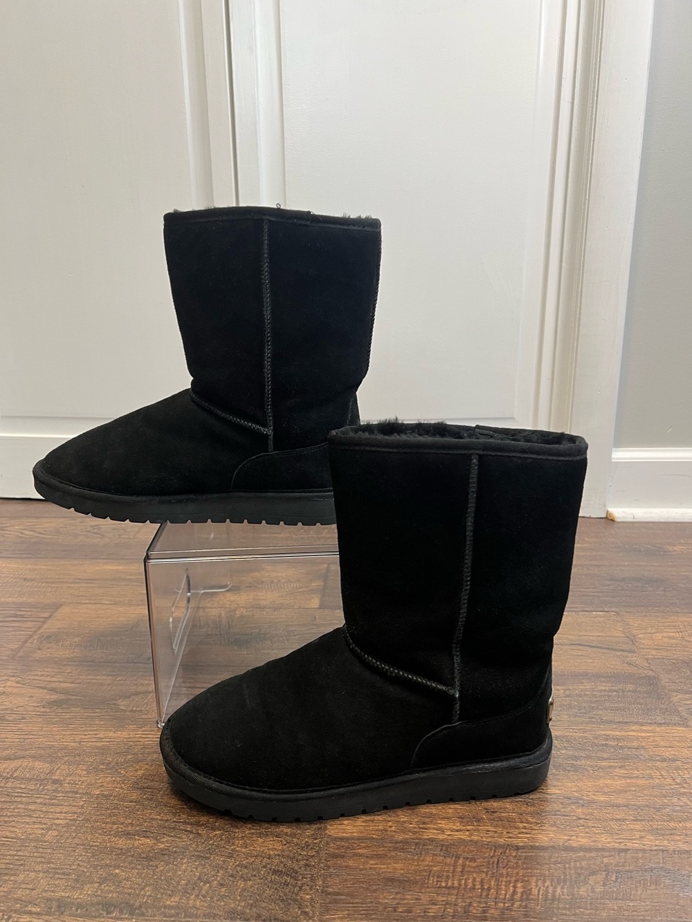 Rjs Fuzzie Plush-Lined Black Winter Boots for Women Size 9